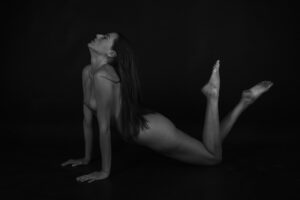 Monochrome Nude in Studio - Rebecca Perry